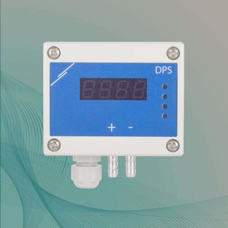 Pressure controller with display 0-1000 Pa - 24 VDC supply