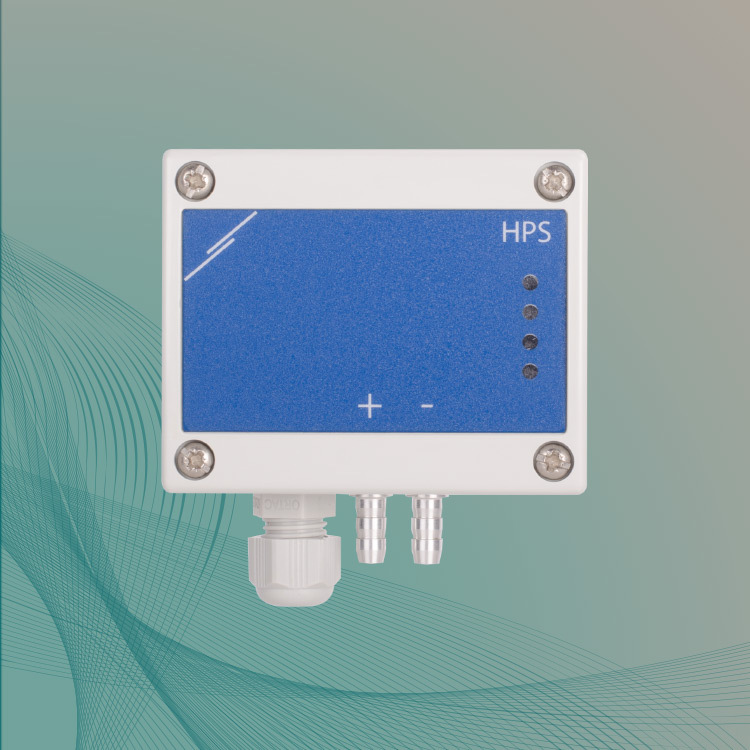 Differential pressure controller 0-1000 Pa - 24 VDC supply