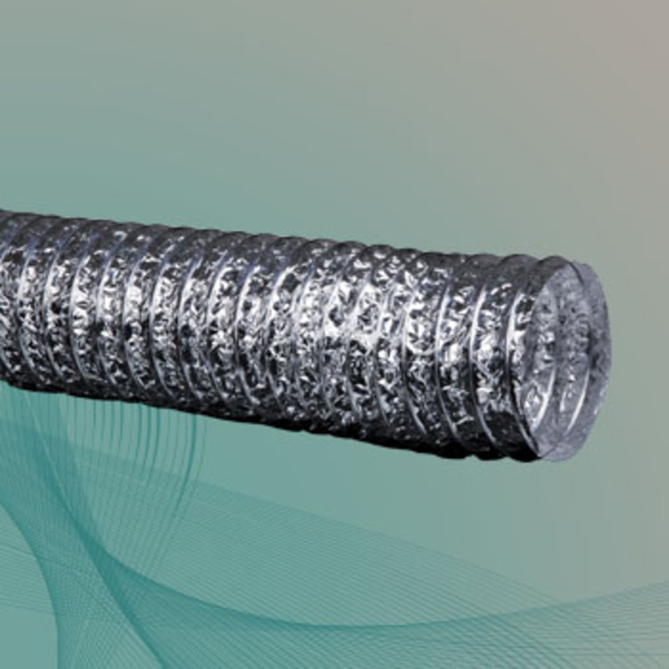 Alutex uninsulated flexible duct with a diameter of 82 mm